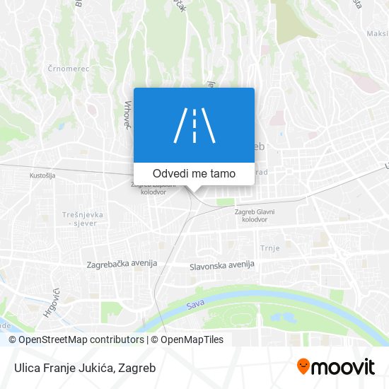 Karta Ulica Franje Jukića