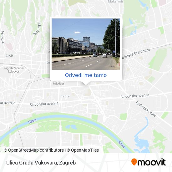 Karta Ulica Grada Vukovara