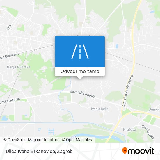 Karta Ulica Ivana Brkanovića