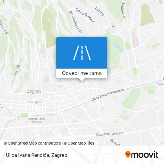 Karta Ulica Ivana Rendića