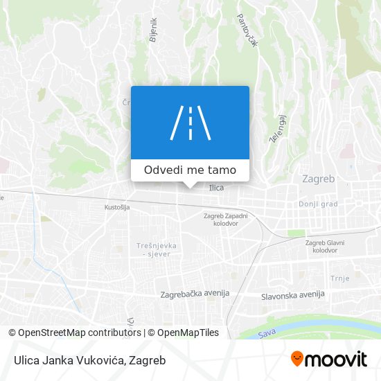 Karta Ulica Janka Vukovića