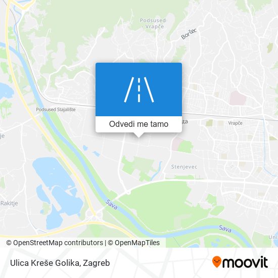 Karta Ulica Kreše Golika