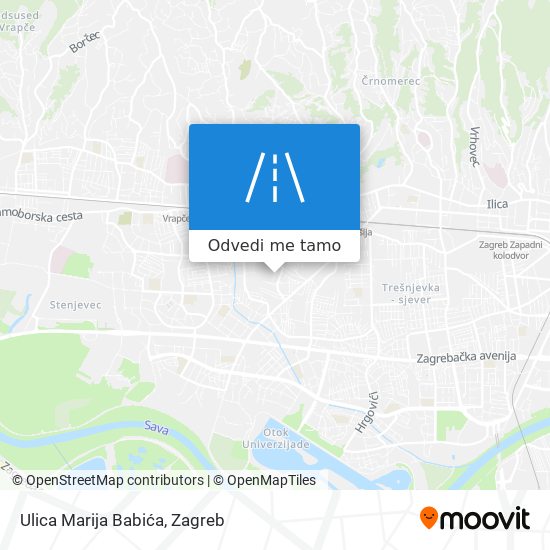 Karta Ulica Marija Babića