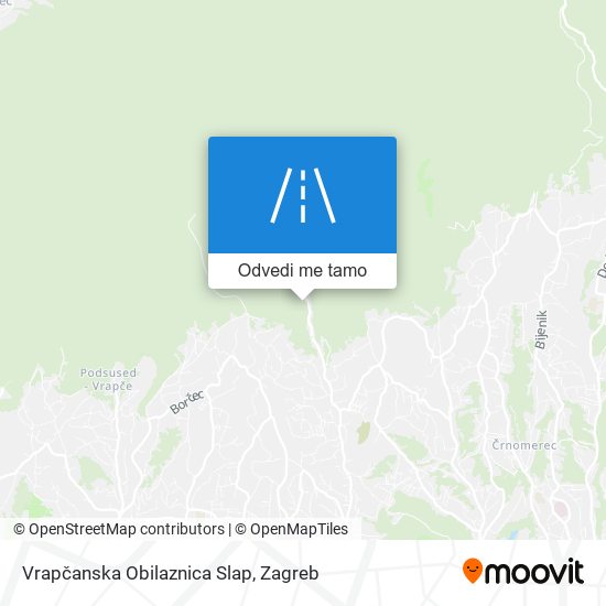 Karta Vrapčanska Obilaznica Slap