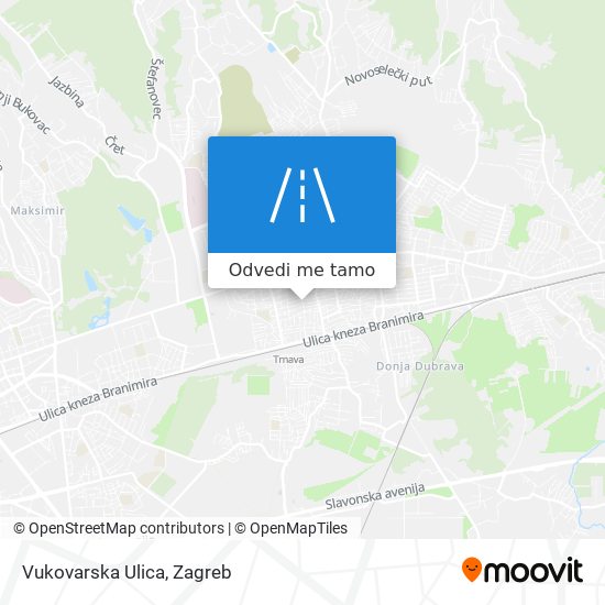 Karta Vukovarska Ulica