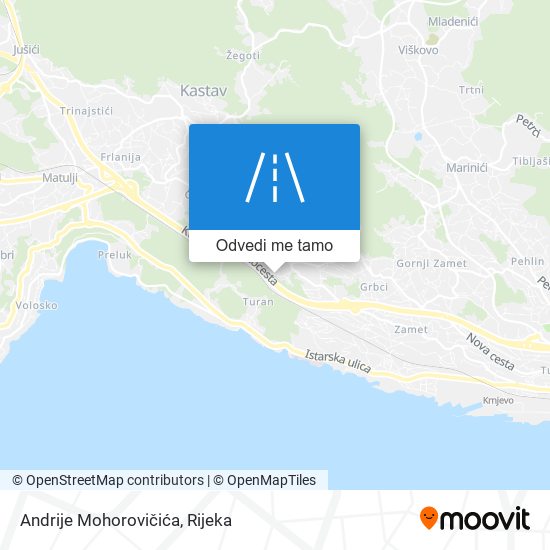 Karta Andrije Mohorovičića