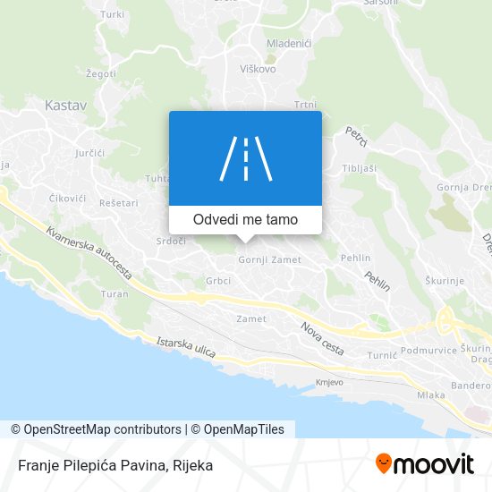 Karta Franje Pilepića Pavina