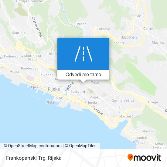 Karta Frankopanski Trg