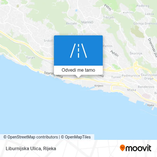Karta Liburnijska Ulica