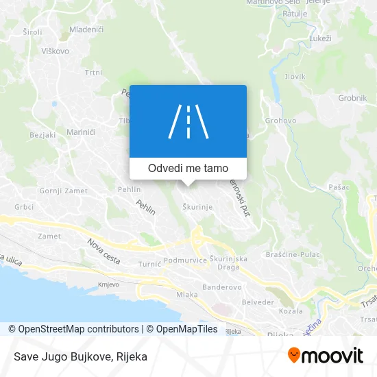 Karta Save Jugo Bujkove