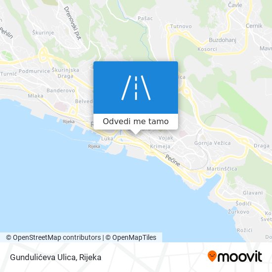 Karta Gundulićeva Ulica