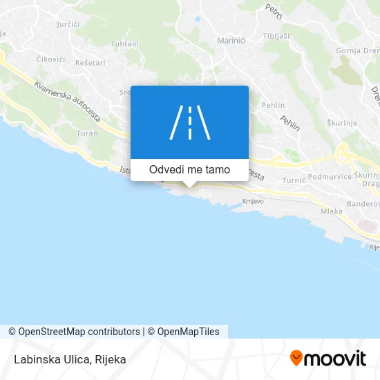 Karta Labinska Ulica