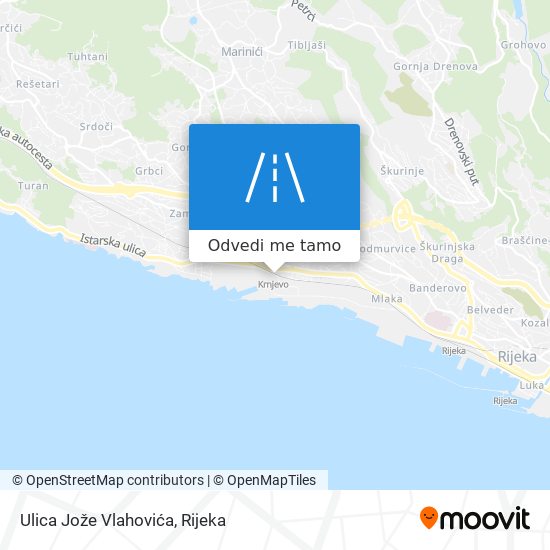 Karta Ulica Jože Vlahovića