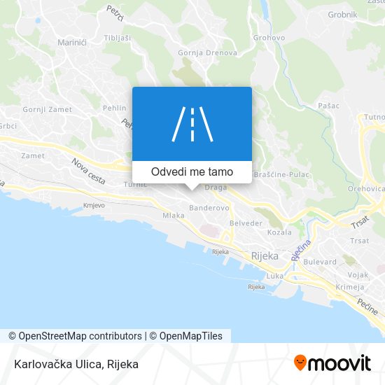 Karta Karlovačka Ulica