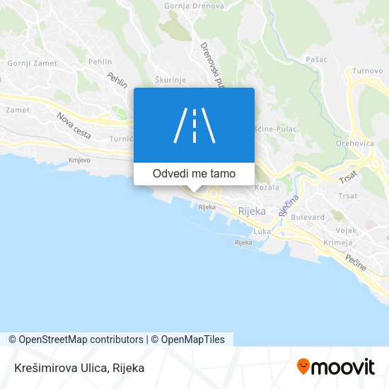 Karta Krešimirova Ulica