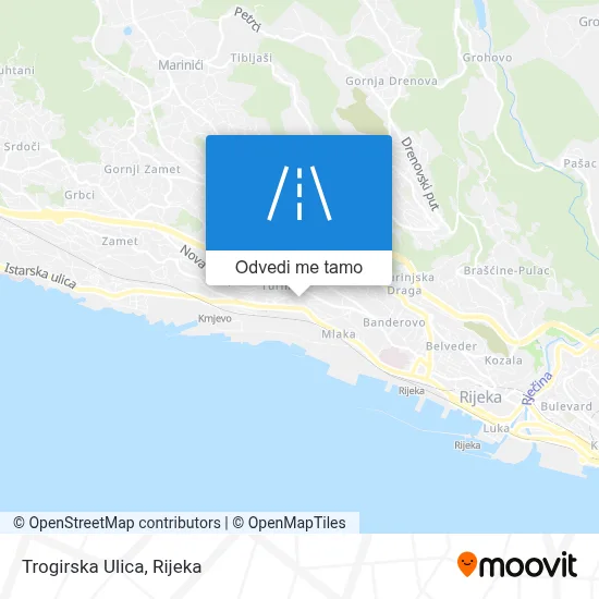 Karta Trogirska Ulica