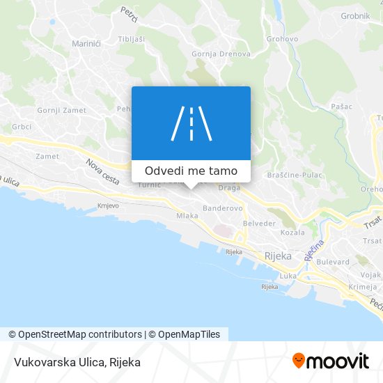 Karta Vukovarska Ulica