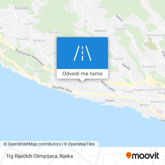 Karta Trg Riječkih Olimpijaca