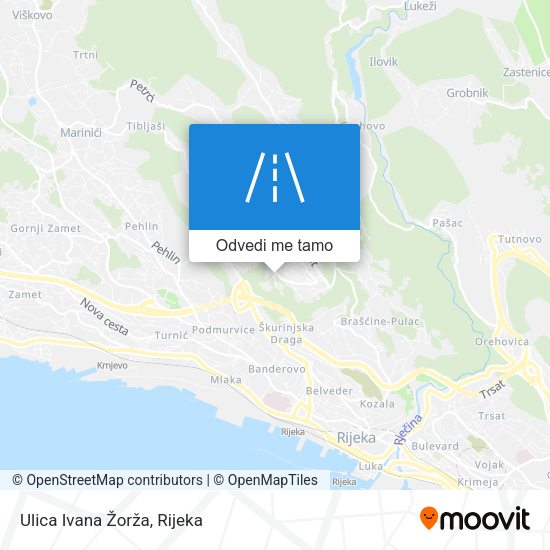 Karta Ulica Ivana Žorža