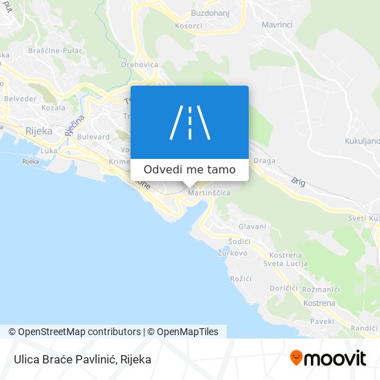 Karta Ulica Braće Pavlinić