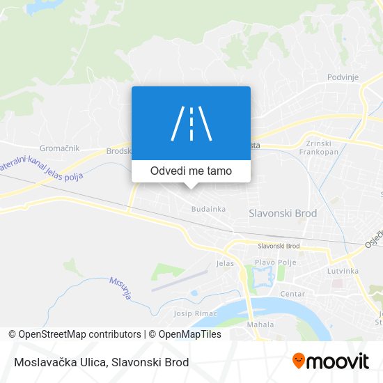 Karta Moslavačka Ulica