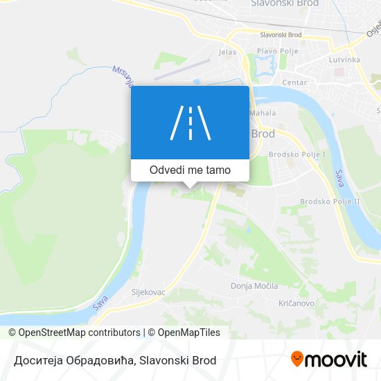 Karta Доситеја Обрадовића