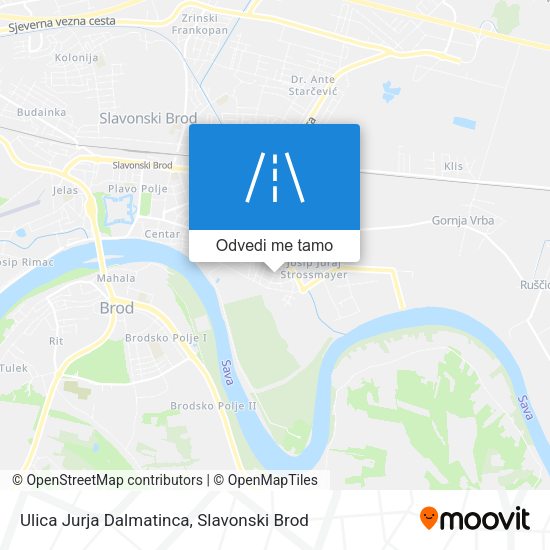 Karta Ulica Jurja Dalmatinca
