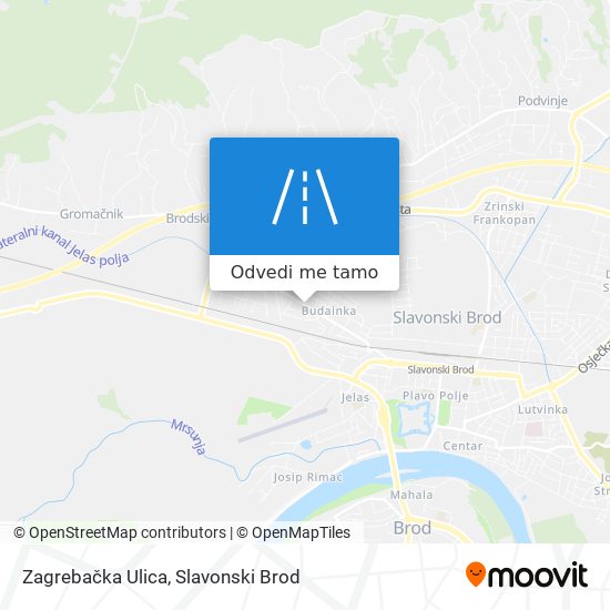 Karta Zagrebačka Ulica