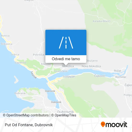 Karta Put Od Fontane