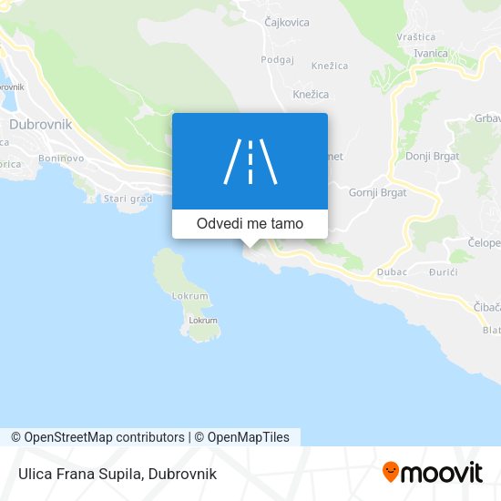 Karta Ulica Frana Supila
