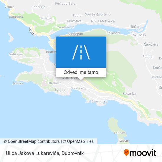 Karta Ulica Jakova Lukarevića