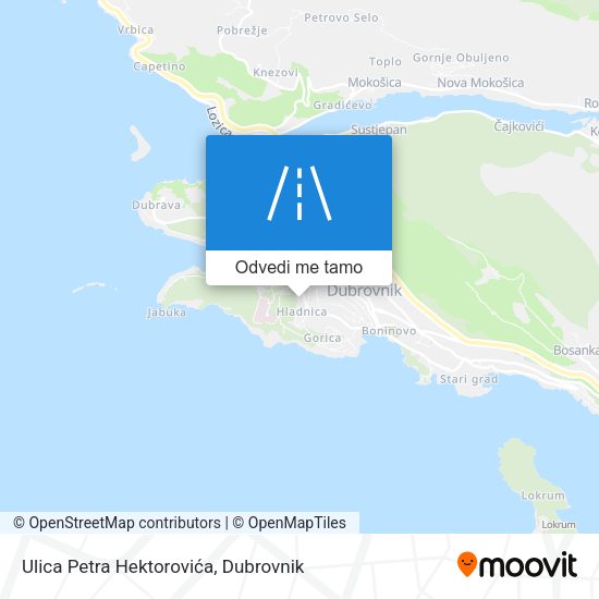 Karta Ulica Petra Hektorovića
