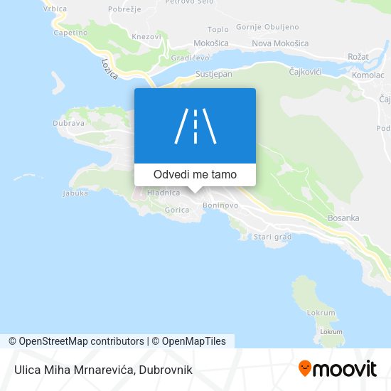 Karta Ulica Miha Mrnarevića