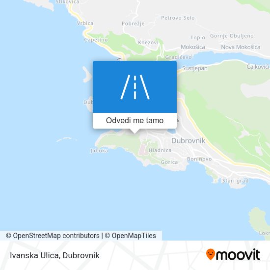 Karta Ivanska Ulica