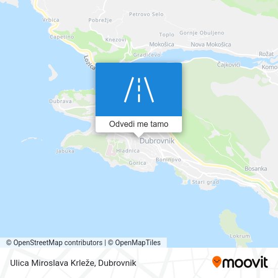 Karta Ulica Miroslava Krleže