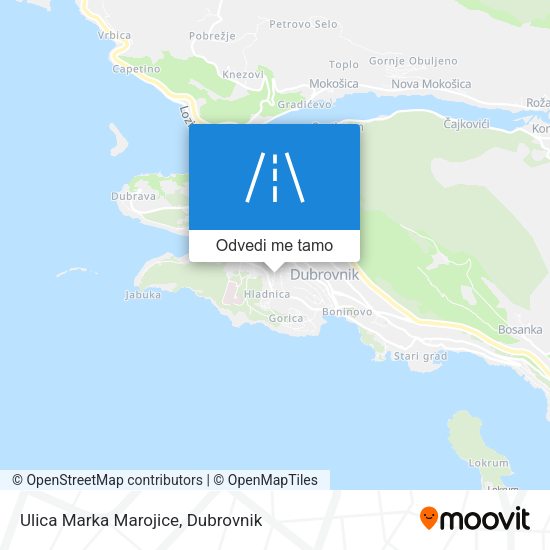 Karta Ulica Marka Marojice
