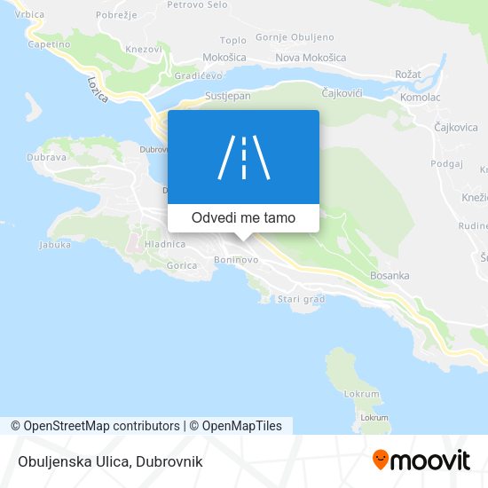 Karta Obuljenska Ulica