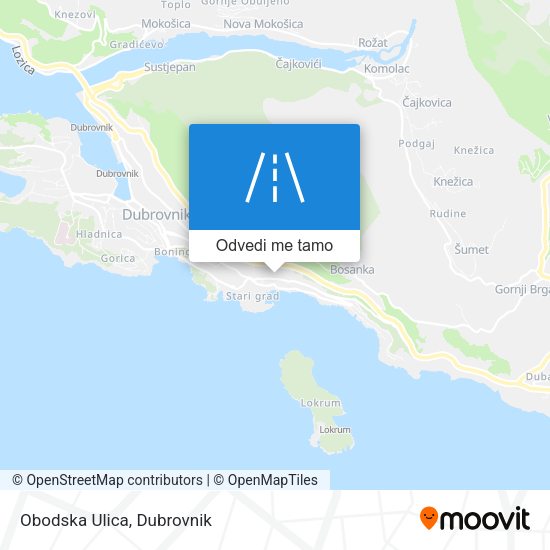 Karta Obodska Ulica