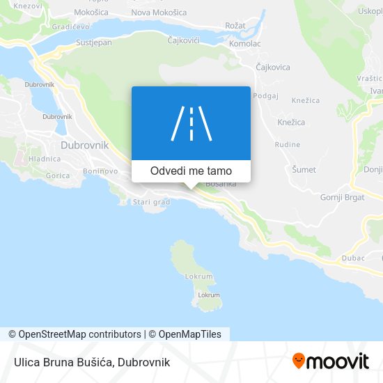Karta Ulica Bruna Bušića