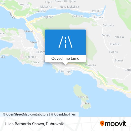 Karta Ulica Bernarda Shawa