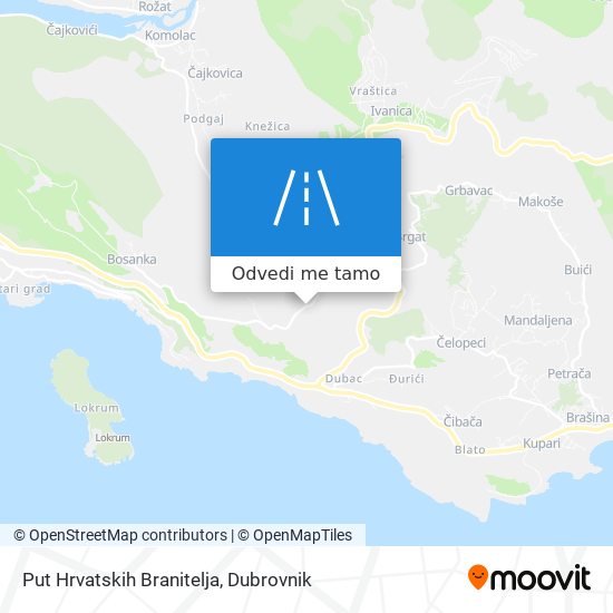 Karta Put Hrvatskih Branitelja