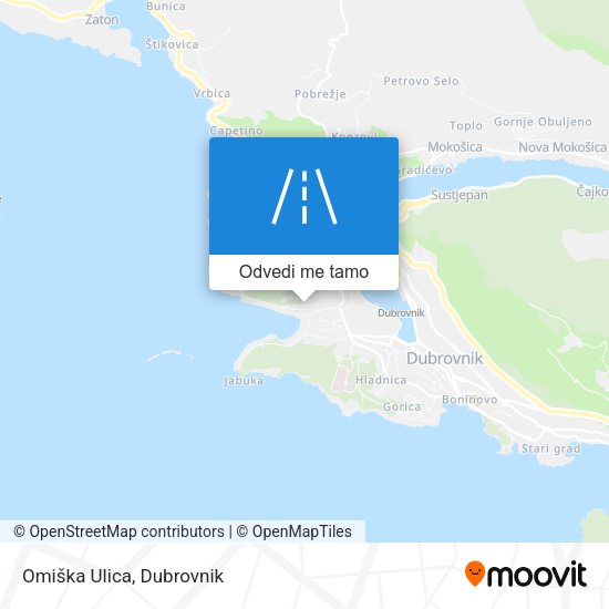 Karta Omiška Ulica
