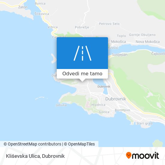 Karta Kliševska Ulica