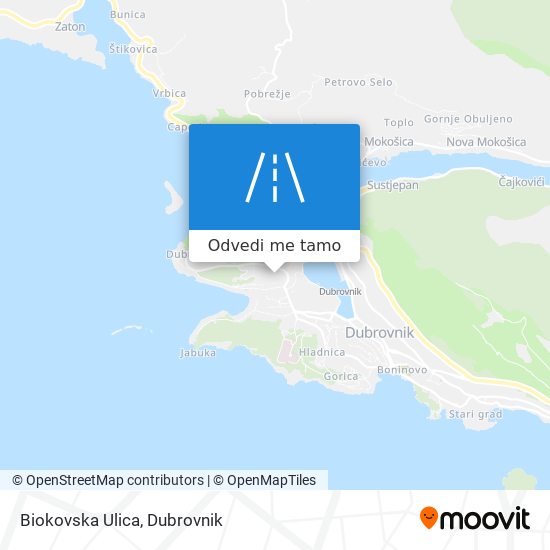 Karta Biokovska Ulica