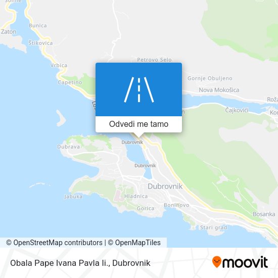 Karta Obala Pape Ivana Pavla Ii.