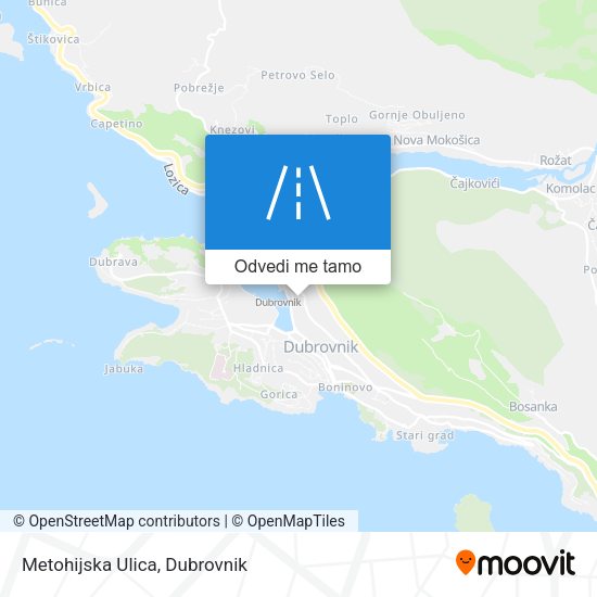 Karta Metohijska Ulica