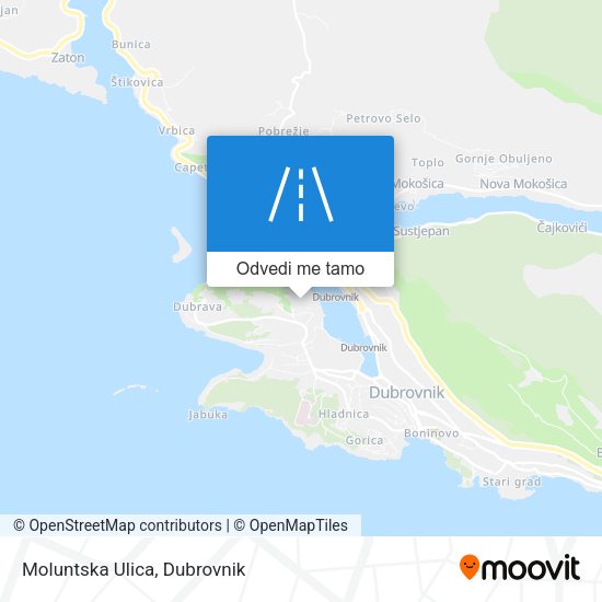 Karta Moluntska Ulica