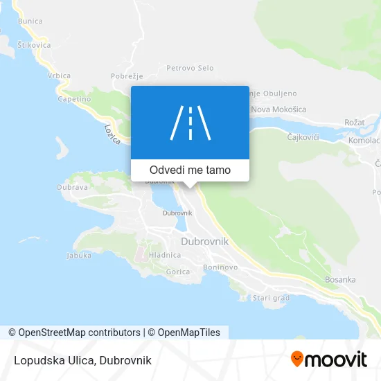 Karta Lopudska Ulica