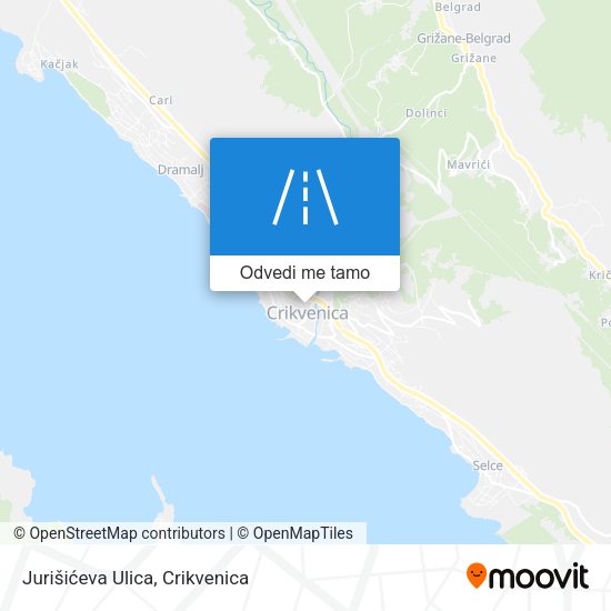 Karta Jurišićeva Ulica