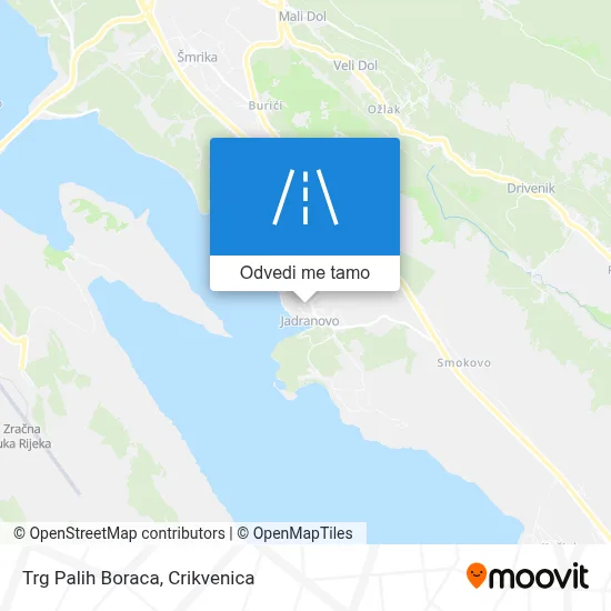 Karta Trg Palih Boraca